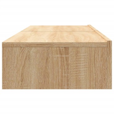 vidaXL Έπιπλα Τηλεόρασης με LED 2 τεμ. Sonoma Δρυς 60x35x15,5cm