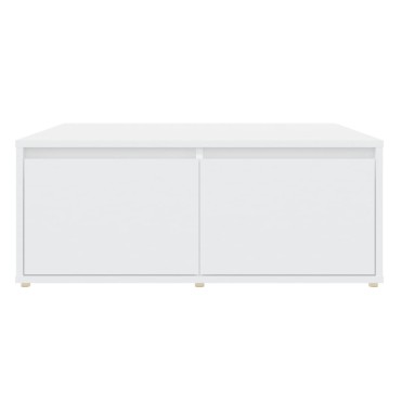 vidaXL Τραπεζάκι Σαλονιού Λευκό 80x80x31cm από Επεξ. Ξύλο 1 τεμ.