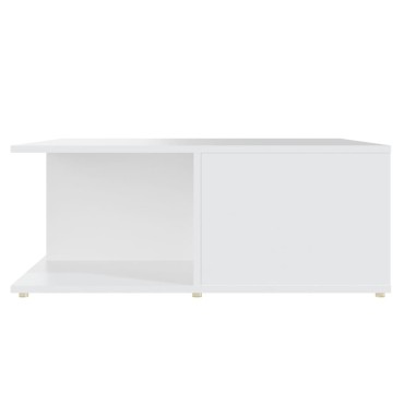 vidaXL Τραπεζάκι Σαλονιού Λευκό 80x80x31cm από Επεξ. Ξύλο 1 τεμ.