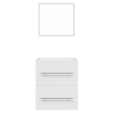 vidaXL Ντουλάπι Μπάνιου με Καθρέφτη Λευκό 41x38,5x48cm