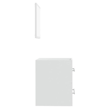 vidaXL Ντουλάπι Μπάνιου με Καθρέφτη Λευκό 41x38,5x48cm