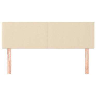 vidaXL Κεφαλάρια Κρεβατιού 2 τεμ. Κρεμ 72x5x78/88cm Υφασμάτινα