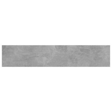 vidaXL Ράφια Βιβλιοθήκης 4 τεμ. Γκρι Σκυροδ. 100x20x1,5cm Επεξ. Ξύλο
