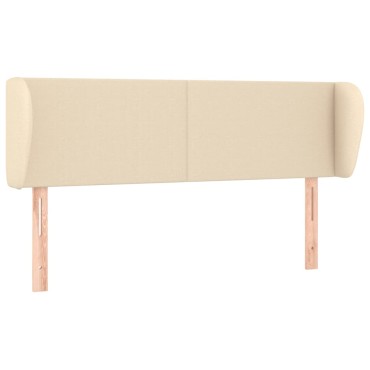 vidaXL Κεφαλάρι με Πτερύγια Κρεμ 147x23x78/88cm Υφασμάτινο 1 τεμ.