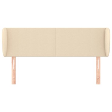 vidaXL Κεφαλάρι με Πτερύγια Κρεμ 147x23x78/88cm Υφασμάτινο 1 τεμ.