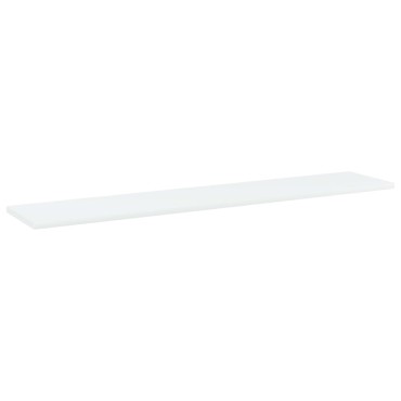 vidaXL Ράφια Βιβλιοθήκης 4 τεμ. Λευκά 100x20x1,5cm από Επεξ. Ξύλο