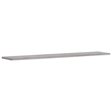 vidaXL Ράφια Τοίχου 4 τεμ. Γκρι Sonoma 100x20x1,5cm Επεξεργ. Ξύλο