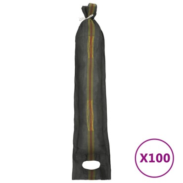 vidaXL Σάκοι Άμμου 100 τεμ. Σκούρο Πράσινο 103 x 25 εκ. από HDPE