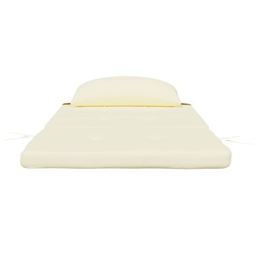 vidaXL Μαξιλάρια Καρέκλας Adirondack 2 τεμ. Κρεμ από Ύφασμα Oxford 126x58x4,5cm