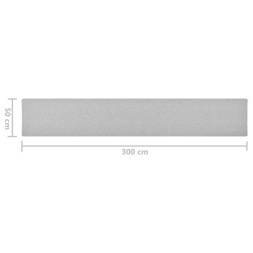 vidaXL Χαλί Διάδρομος Ανοιχτό Γκρι 50x300cm