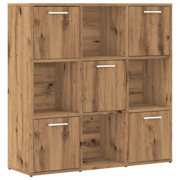 vidaXL Βιβλιοθήκη Τεχνίτης Δρυς 90x28x90cm Επεξεργασμένο Ξύλο 1 τεμ.