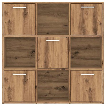 vidaXL Βιβλιοθήκη Τεχνίτης Δρυς 90x28x90cm Επεξεργασμένο Ξύλο 1 τεμ.