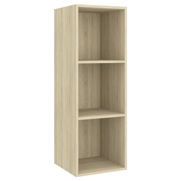 vidaXL Έπιπλο Τηλεόρασης Κρεμαστό Sonoma Δρυς 37x37x107cm Επεξ. Ξύλο