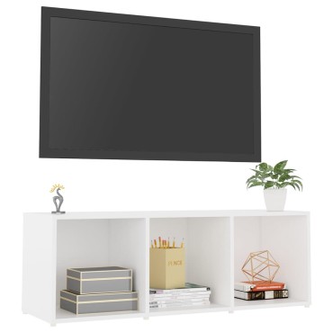 vidaXL Έπιπλο Τηλεόρασης Λευκό 107x35x37cm Μοριοσανίδα