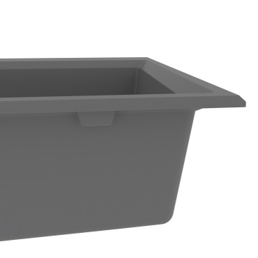 vidaXL νεροχύτης κουζίνας Γκρι 790x500x193 εκ Γρανίτης