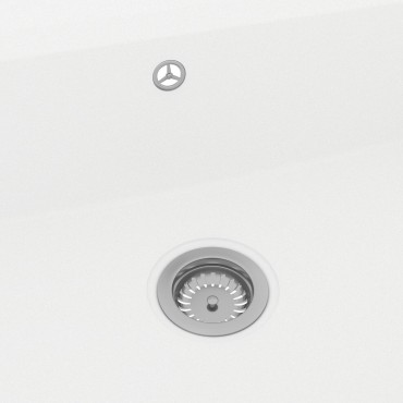 vidaXL Νεροχύτης Κουζίνας Λευκό 790x500x193 εκ Γρανίτης