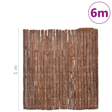 vidaXL Φράχτης Κήπου 100x600cm Φλοιός