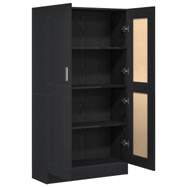 vidaXL Βιβλιοθήκες 2 τεμ. Μαύρο Δρυς 165x30,5x150cm Επεξεργασμένο ξύλο