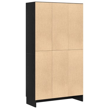 vidaXL Βιβλιοθήκες 2 τεμ. Μαύρο Δρυς 165x30,5x150cm Επεξεργασμένο ξύλο