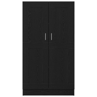vidaXL Βιβλιοθήκες 2 τεμ. Μαύρο Δρυς 165x30,5x150cm Επεξεργασμένο ξύλο