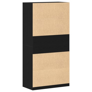 vidaXL Ντουλάπι Μαύρη Οξυά 100x50x200cm Επεξεργασμένο Ξύλο