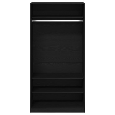 vidaXL Ντουλάπι Μαύρη Οξυά 100x50x200cm Επεξεργασμένο Ξύλο