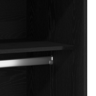 vidaXL Ντουλάπι Μαύρη Οξυά 100x50x200cm Επεξεργασμένο Ξύλο