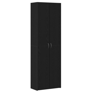 vidaXL Γραφείο Ντουλάπα Μαύρη Δρυς 60x32x190cm από Ξύλο