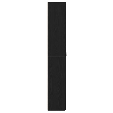 vidaXL Γραφείο Ντουλάπα Μαύρη Δρυς 60x32x190cm από Ξύλο
