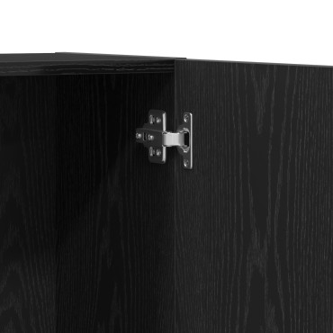 vidaXL Γραφείο Ντουλάπα Μαύρη Δρυς 60x32x190cm από Ξύλο