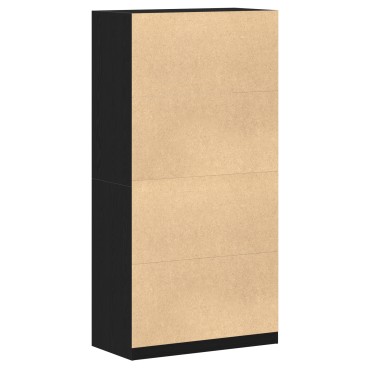 vidaXL Ντουλάπα Μαύρο Δρυς 100x50x200cm Επεξεργασμένο Ξύλο 1 τεμ.