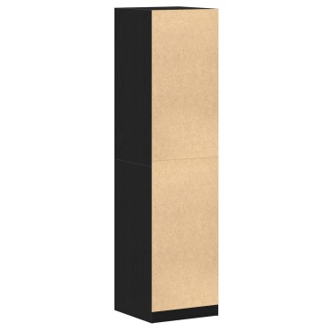 vidaXL Ντουλάπα Μαύρη Δρυς 50x50x200cm από Επεξεργασμένο Ξύλο 1 τεμ.