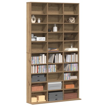 vidaXL CD Cabinet από Δρυ - 101x23x177.5cm Φτιαγμένο από Ξύλο