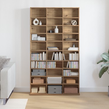 vidaXL CD Cabinet από Δρυ - 101x23x177.5cm Φτιαγμένο από Ξύλο