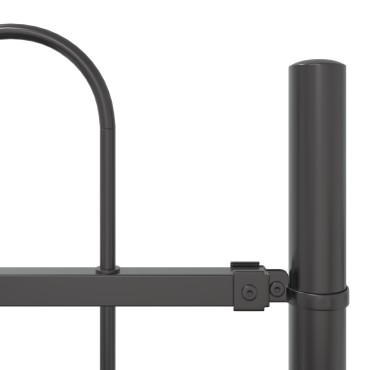 Φράχτης Κήπου με Hoop Top Γκρι 8,5x1,2 μ Χάλυβας 170x3.5x170 cm