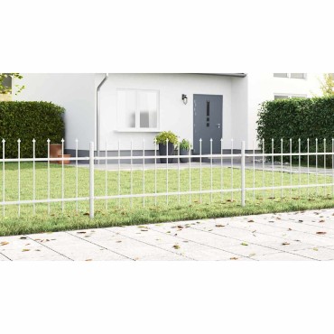 vidaXL Φράχτης Κήπου WOERDEN 8 τμχ. 13,6x0,6 μ Ατσάλι με Πούδρα 1360x3,4x110cm