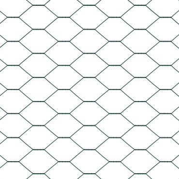 11 pcs U-Channel Πράσινοι Πόλοι vidaXL 60cm Χάλυβας, Εξαγωνική περίφραξη vidaXL Πράσινη 0.5x50 m Χάλυβας