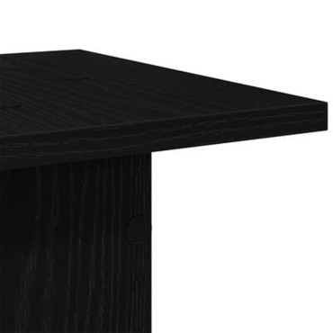 vidaXL Βάση φυτών 2 τμχ. Μαύρη Οξυά 30 x 30 x 80 cm Επεξεργασμένο ξύλο