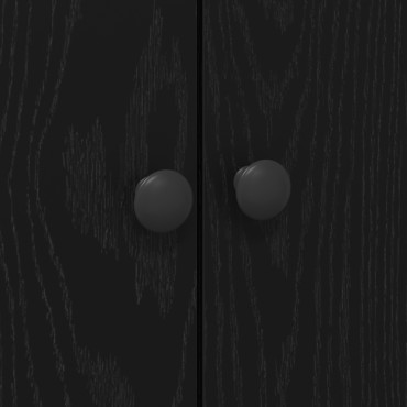 vidaXL Ντουλάπι Κουζίνας Μαύρη Καστανιά 60x50x180cm Επεξεργασμένο Ξύλο 1 τεμ.