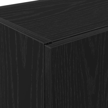vidaXL Ντουλάπι Κουζίνας Μαύρη Καστανιά 60x50x180cm Επεξεργασμένο Ξύλο 1 τεμ.