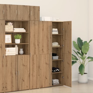 vidaXL Highboard Artisan Oak 40x42.5x185cm από κατασκευασμένο ξύλο 1 τεμ.