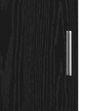 vidaXL Highboard Μπουφές Μαύρος Δρυός 40x42.5x185cm Επεξεργασμένου Ξύλου 1 τεμ.