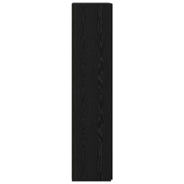 vidaXL Highboard Μπουφές Μαύρος Δρυός 40x42.5x185cm Επεξεργασμένου Ξύλου 1 τεμ.