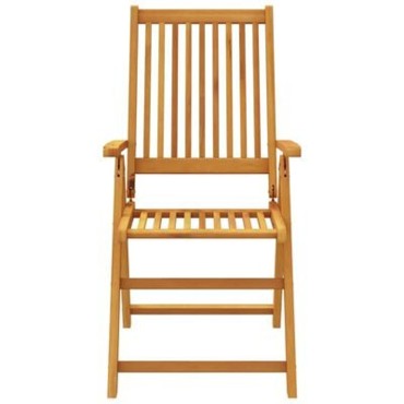 vidaXL Σέτ φαγητού για κήπο 9 τεμ. Καφέ Στερεό Ξύλο Ακακίας 200x100x74cm