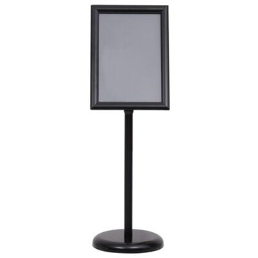 vidaXL Βάσεις Αφισών 2 τμχ. Μαύρο 45 x 32,7 x 108 εκ. Αλουμίνιο