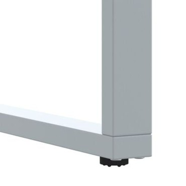 vidaXL Εξωτερική Τραπεζαρία Γκρι 140x80x75cm Ατσάλι & Σομια Ρητίνη