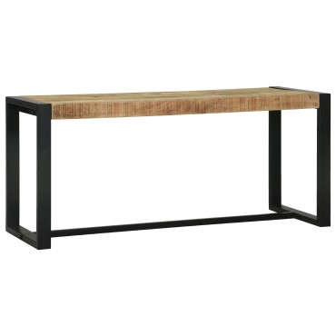 vidaXL Παγκάκι 100x35x45cm Μασίφ Σκληρό Ξύλο Μάνγκο 1 τεμ.