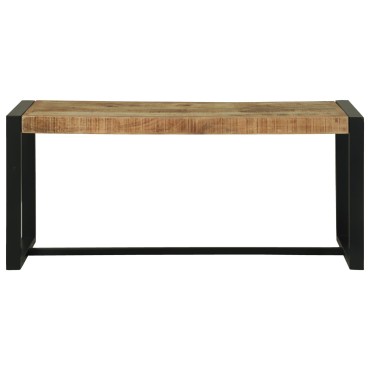 vidaXL Παγκάκι 100x35x45cm Μασίφ Σκληρό Ξύλο Μάνγκο 1 τεμ.