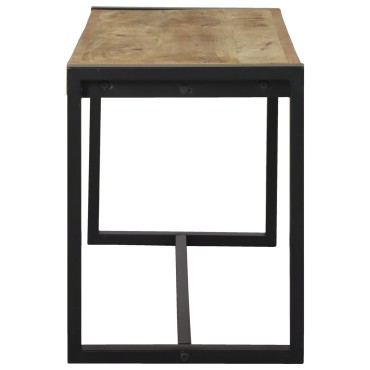 vidaXL Παγκάκι 100x35x45cm Μασίφ Σκληρό Ξύλο Μάνγκο 1 τεμ.