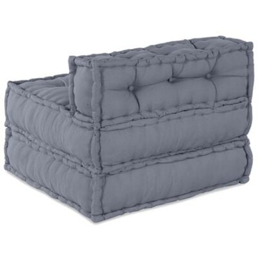 vidaXL Μοντέρνος Πουφ Γκρι 70x70x54 70x70x54cm